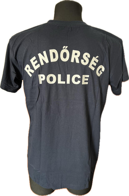 Rendőrségi sötétkék környakú póló